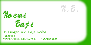 noemi baji business card